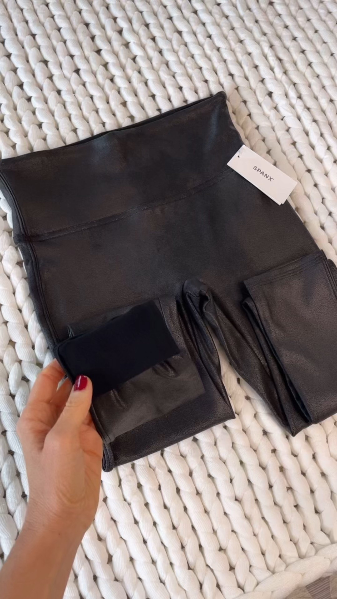 HUGE SALE alert  62% off SPANX fleece lined faux leather leggings 🎁  this price is absolutely unheard of! Grab now while they’re still fully stocked 

#LTKootd #LTKFindsUnder50 #LTKSaleAlert