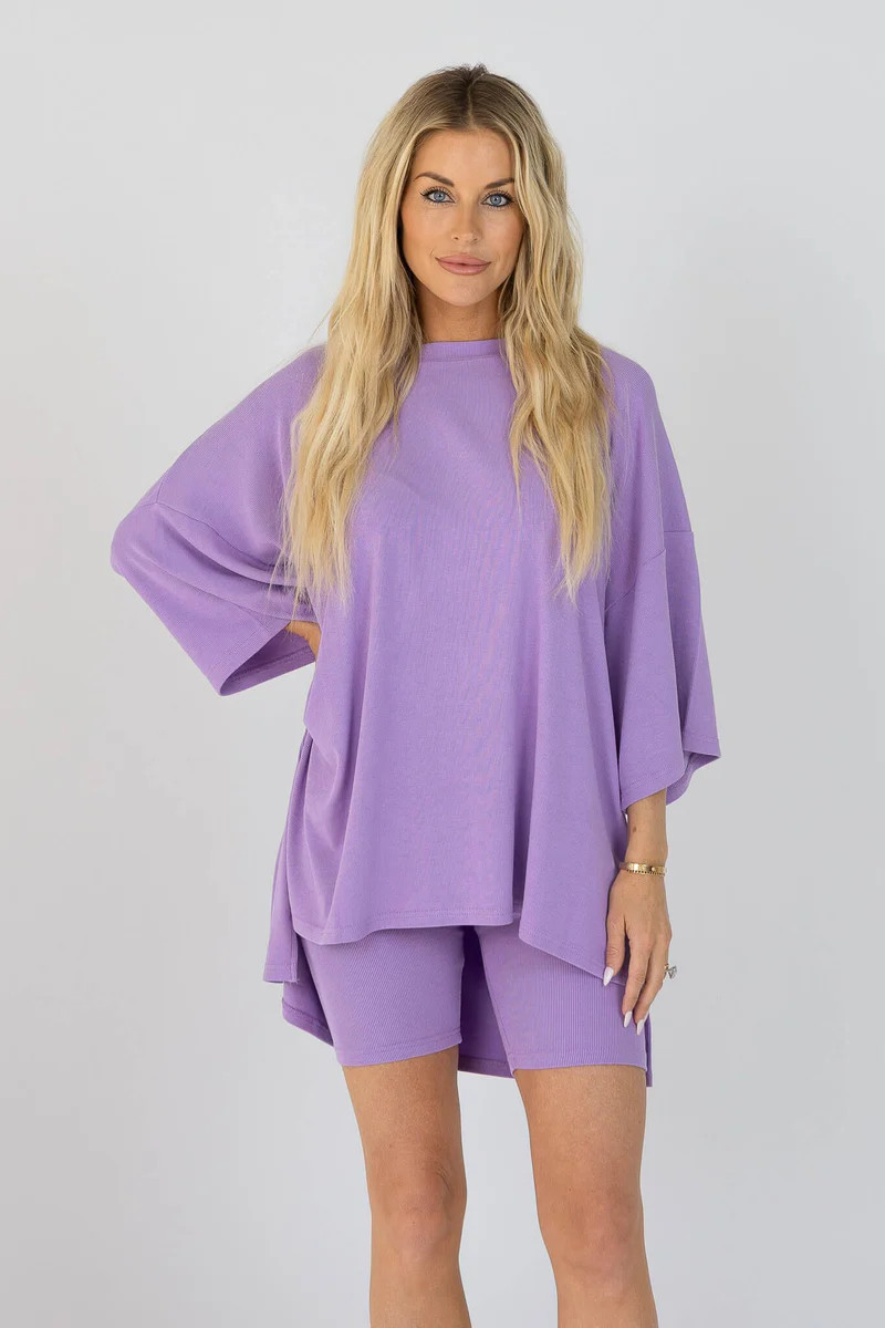 All Weekend Long Set Bright Lilac | The Foxy Kind