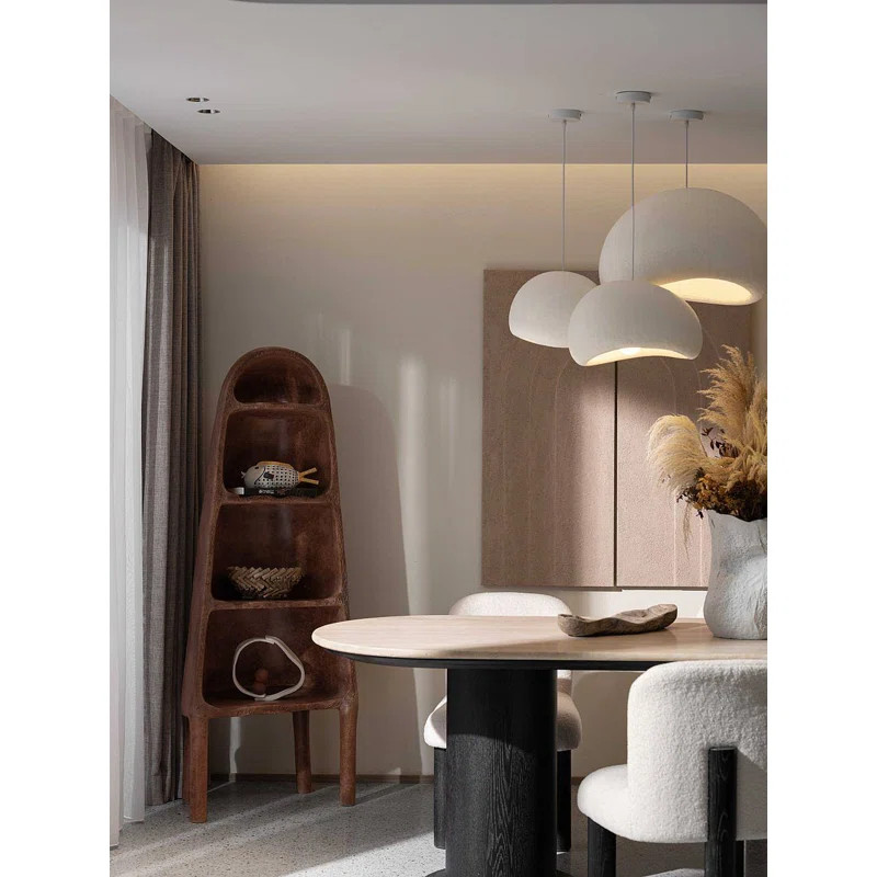 1 - Light Rattan Geometric Pendant | Wayfair North America