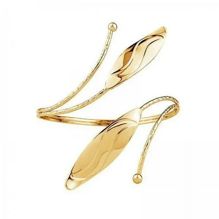 amagogo 5xMinimalist Upper Arm Cuff Armband Wrap Adjustable Armlet Metal Women Jewelry Gold 5 Pcs | Walmart (US)