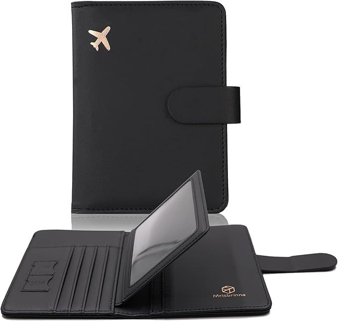 Melsbrinna Rfid Passport Holder for Travel women/Men, Cute Passport Wallet Rfid Blocking Card Slo... | Amazon (US)