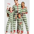 Family Matching Christmas Pajamas Set Green Stripe Onesies Sleepwear Xmas Nightwear Pajamas PJs | Walmart (US)