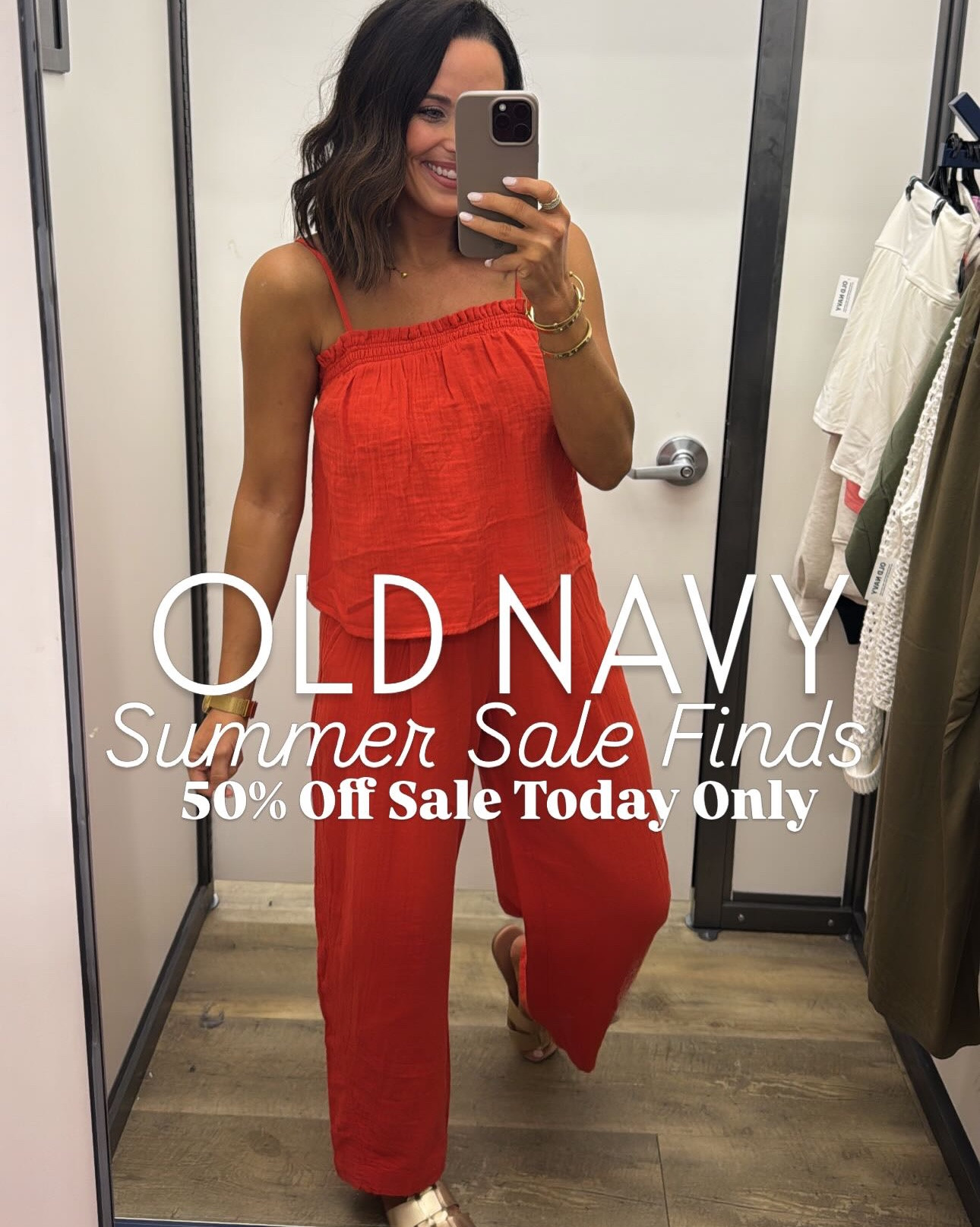 50% off sale ends today!!! Don’t miss out on the summer sale, perfect time to stock up while you can save!

 I’m 5’3 127  for size reference and I put sizes I’m wearing on the photos! 

#oldnavyfinds #oldnavystyle 
Old Navy new arrivals, Old Navy jeans, affordable spring fashion, spring fashion 2026, women’s straight leg jeans, trendy denim styles, spring dresses women, spring outfit ideas, everyday outfits, spring wardrobe essentials, Old Navy try on haul, LTK style, LTK finds, affordable fashion finds, everyday style, spring outfit inspo, spring break

#LTKSaleAlert