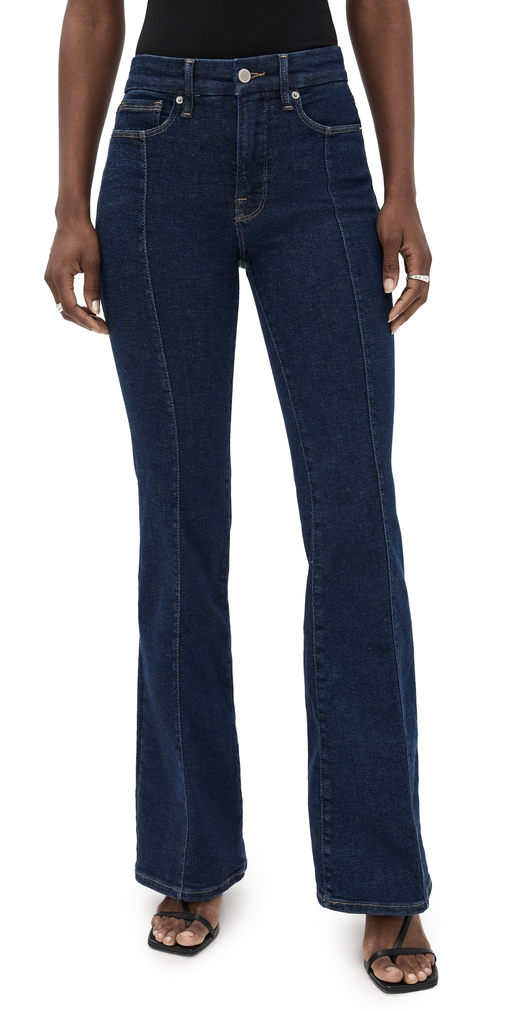 Good American Good Legs Flare Jeans Indigo983 2 | Shopbop