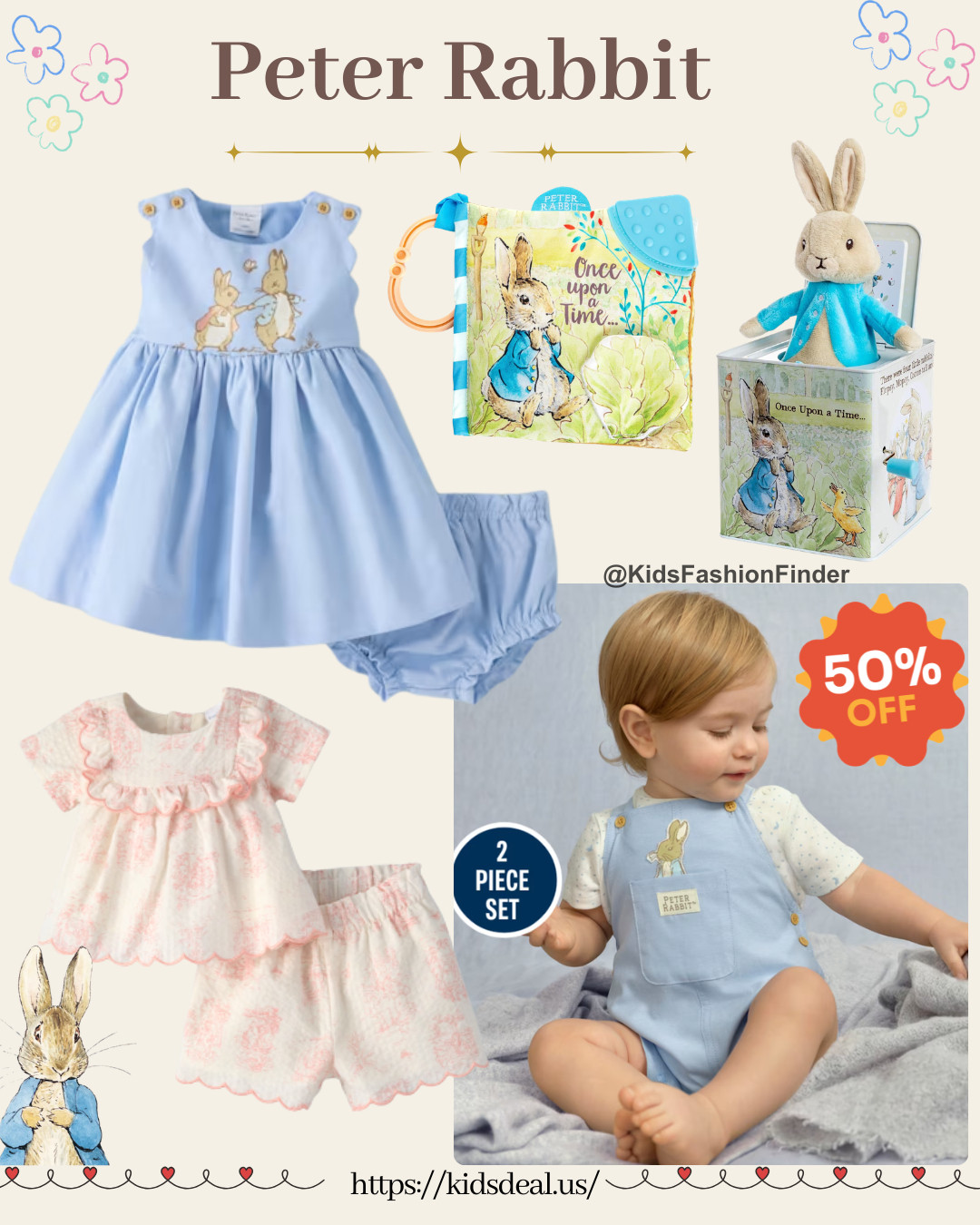 🐰💙 Peter Rabbit Kids Collection = TOO SWEET!

These Peter Rabbit collab pieces are giving classic English storybook vibes ✨
Soft colors, adorable embroidery & timeless details make every outfit look extra special 😍

From dresses 👗 to rompers & cozy sets — perfect for everyday wear, photos & gifting 💛

🎯 50% OFF + use code EXTRA50
🚚 FREE shipping on orders $30+ 🙌

#PeterRabbit #BabyFashion #KidsFashion #ClassicStyle #ToddlerStyle #BabyOOTD #MomFinds #CuteKidsClothes #BritishStyle #SaleAlert 🐰💛

#LTKmomlife #LTKSaleAlert #LTKBaby