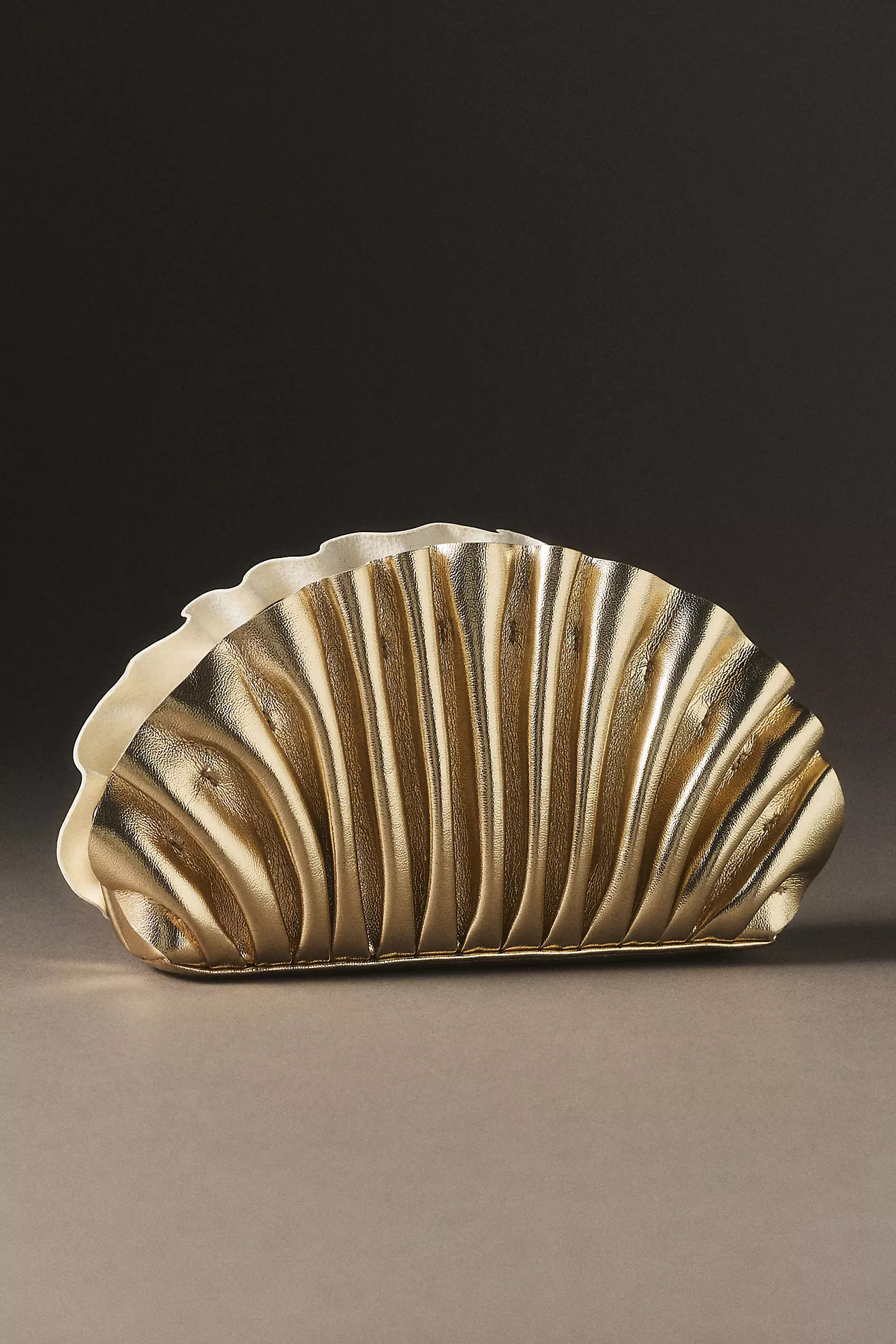 Olga Berg Golden Shell Clutch | Anthropologie (US)