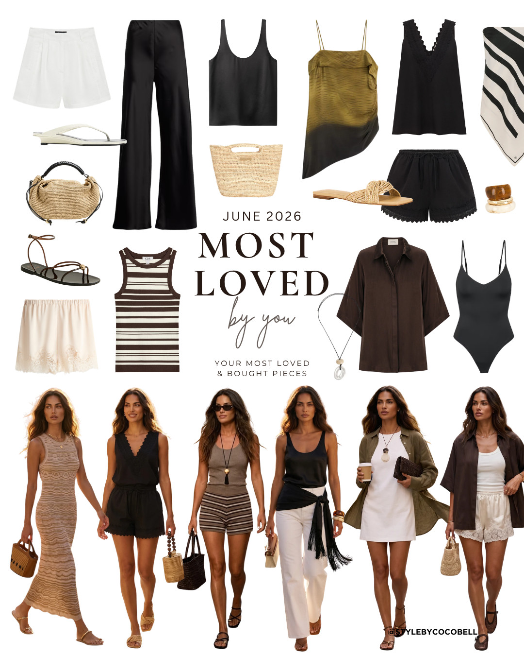 Your June favourites are here. These were the most loved (and most purchased) pieces this month.  

 