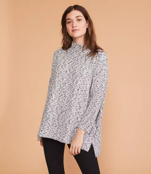 Lou & Grey Tweedy Tunic Top | LOFT | LOFT
