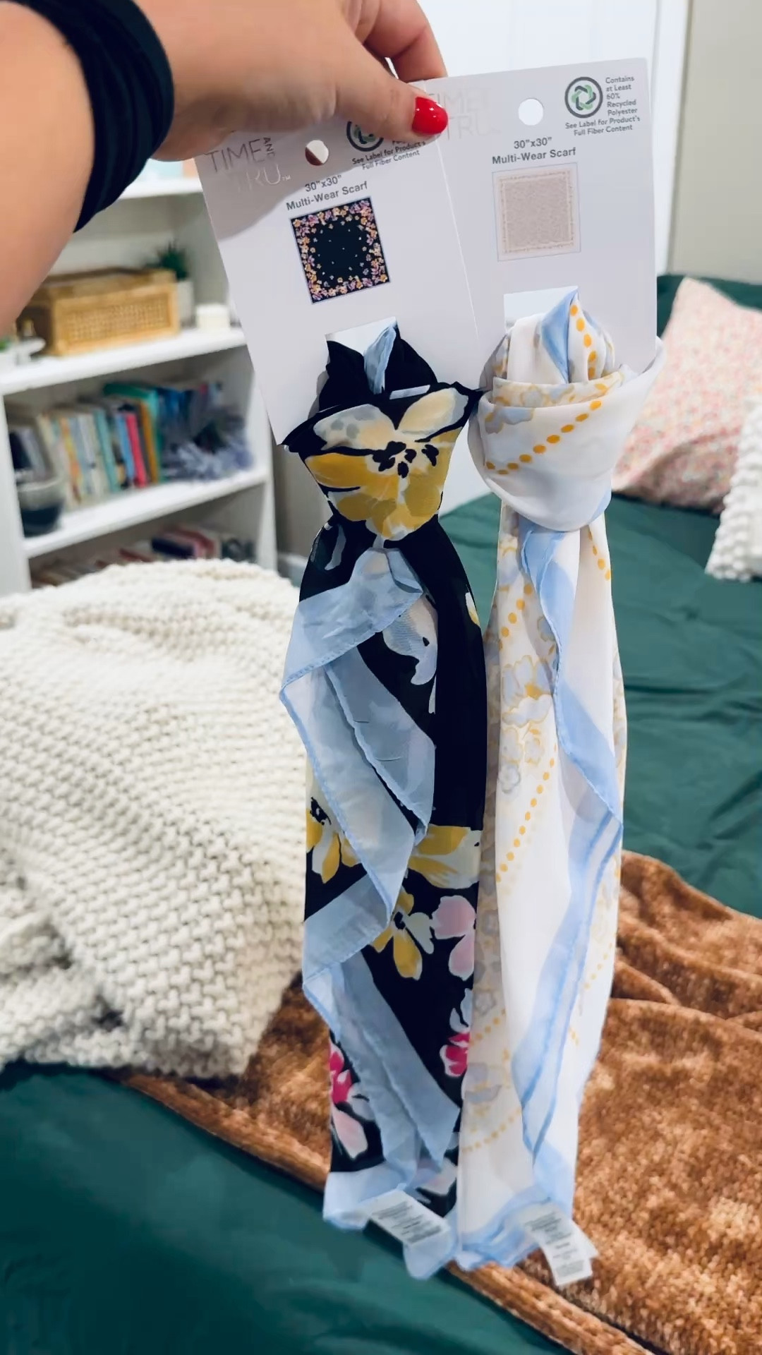 Cute floral scarfs from Walmart!