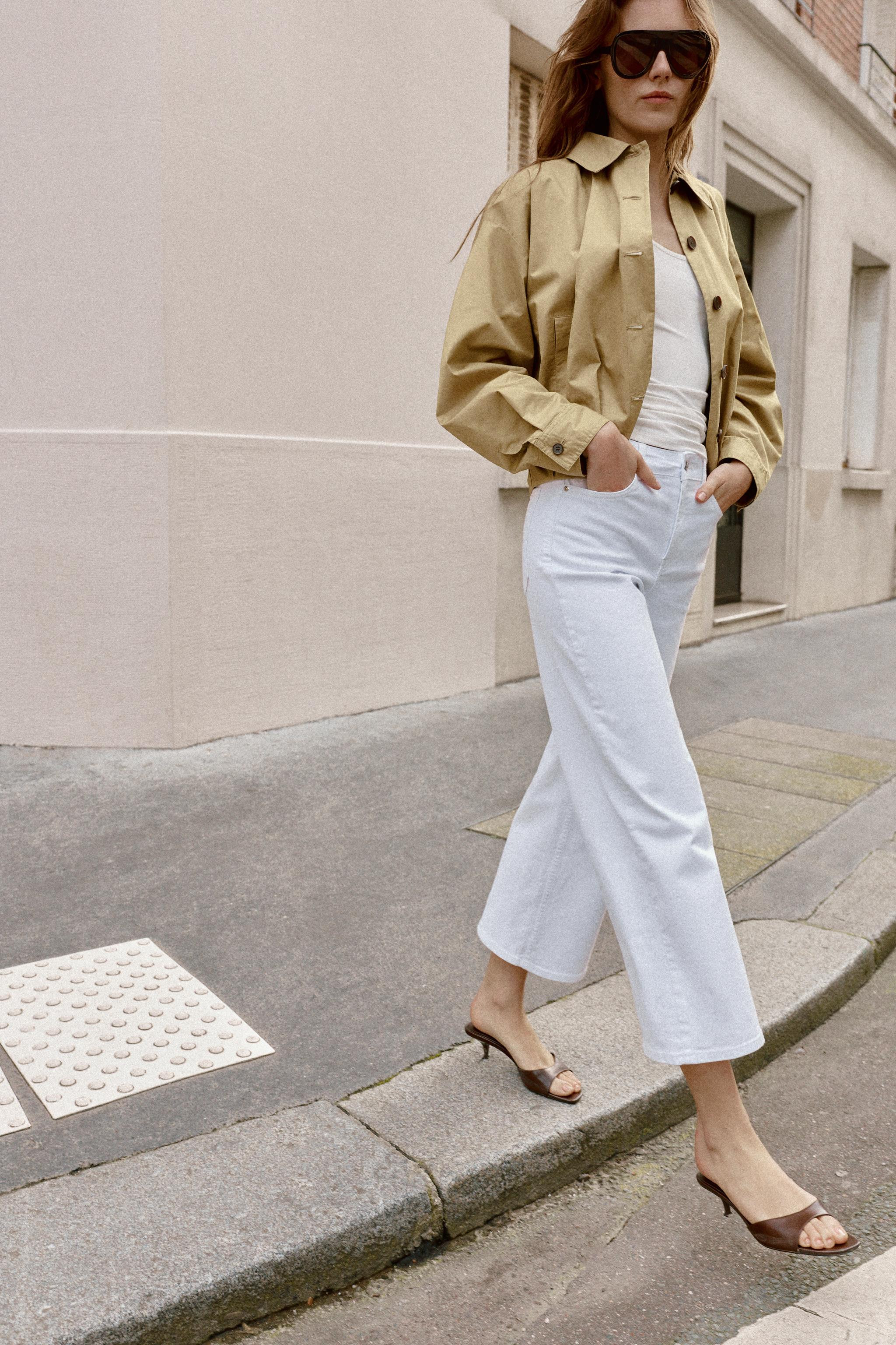 Z1975 HIGH-WAIST COMFORT CULOTTE JEANS | Zara US