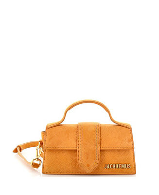 Pre-Owned Jacquemus  Le Bambino Top Handle Flap Bag Suede - Macy's | Macy's