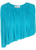 Chelly gathered asymmetric tissue jersey cropped top | Harvey Nichols