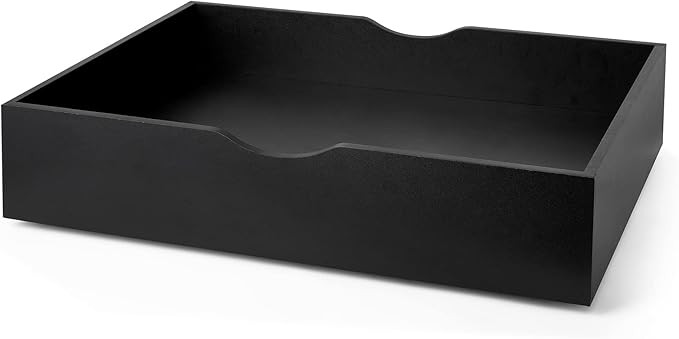 The Storage MAX - Underbed Wooden Organizer with Wheels - Black | Amazon (US)