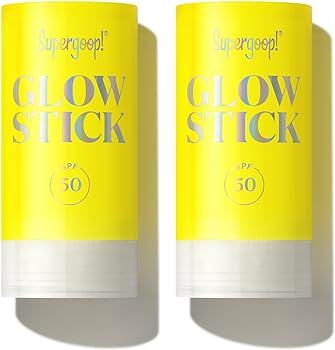 Supergoop! Glow Stick - 0.7 oz, Pack of 2 - SPF 50 PA++++ Dry Oil Sunscreen Stick for Face & Body... | Amazon (US)