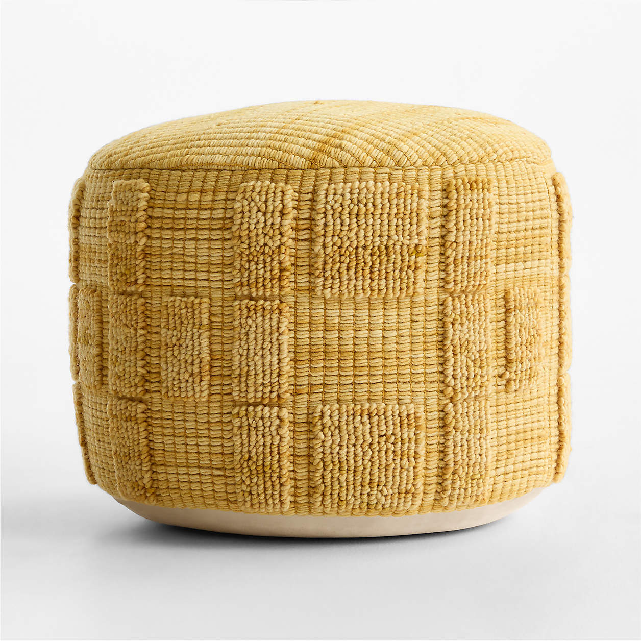 Zio Savannah Yellow Kids Pouf + Reviews | Crate & Kids | Crate & Barrel