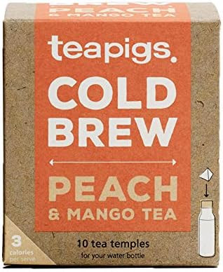 teapigs Peach And Mango Cold Brew Made With Whole Fruit (6 Packs of 10 Tea Bags) | Amazon (US)