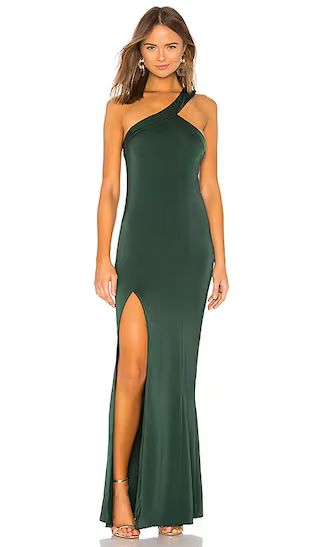 Evan Gown in Emerald | Revolve Clothing (Global)