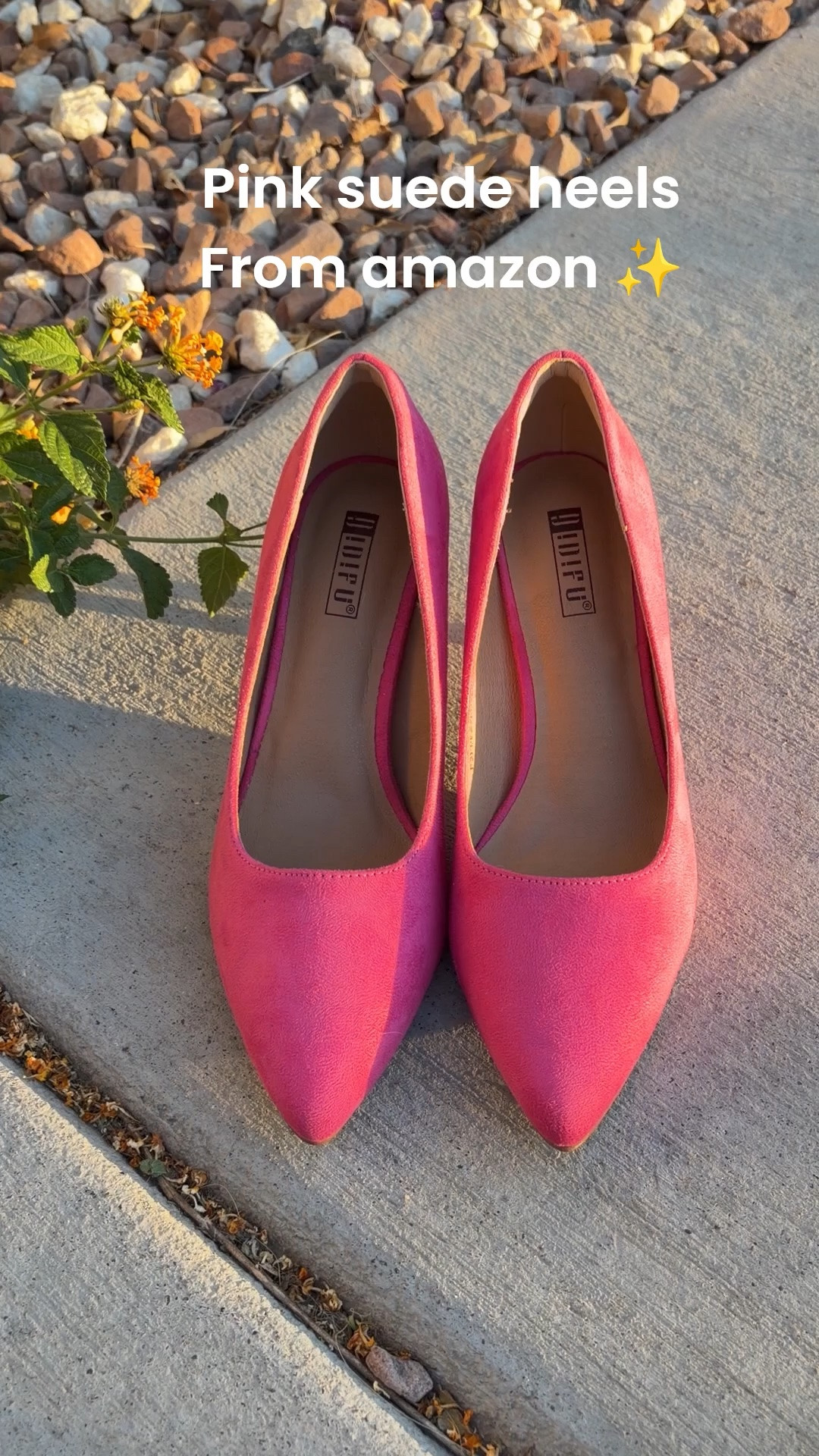 Pink suede heel pump shoes  from Amazon 💗✨

#LTKootd #LTKmomlife #LTKSaleAlert