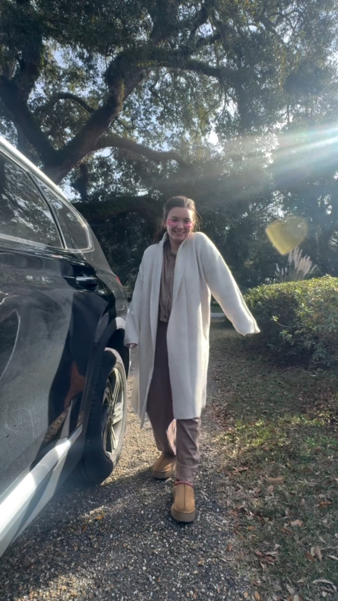 OOTD: Monday Edition • New matching lounge set from Target, slip on ugg style shoes from Amazon, long cardigan from target and my favorite eye patches for a little mom self care! 

#LTKootd #LTKselfcare #LTKmomlife