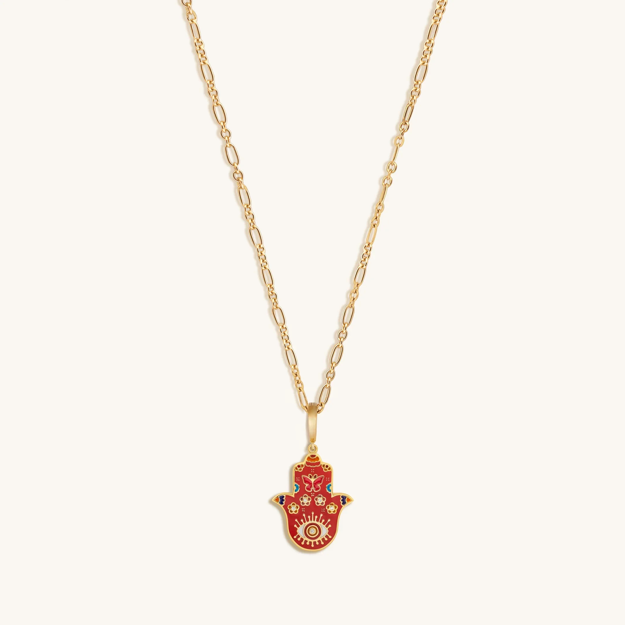 LIMITED EDITION: Inner Power Hamsa Hand Charm Necklace | Karma and Luck | Karma and Luck