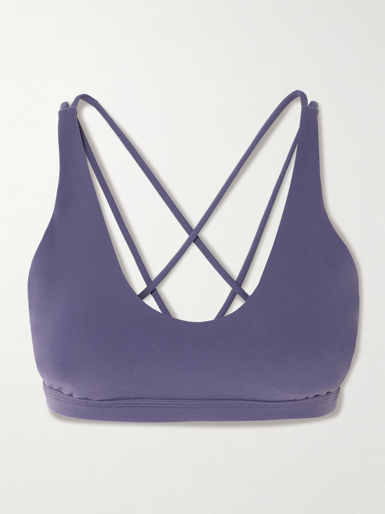 lululemon - Yoga Full Freedom Strappy V-neck Nulu™ Sports Bra - Purple | NET-A-PORTER (US)