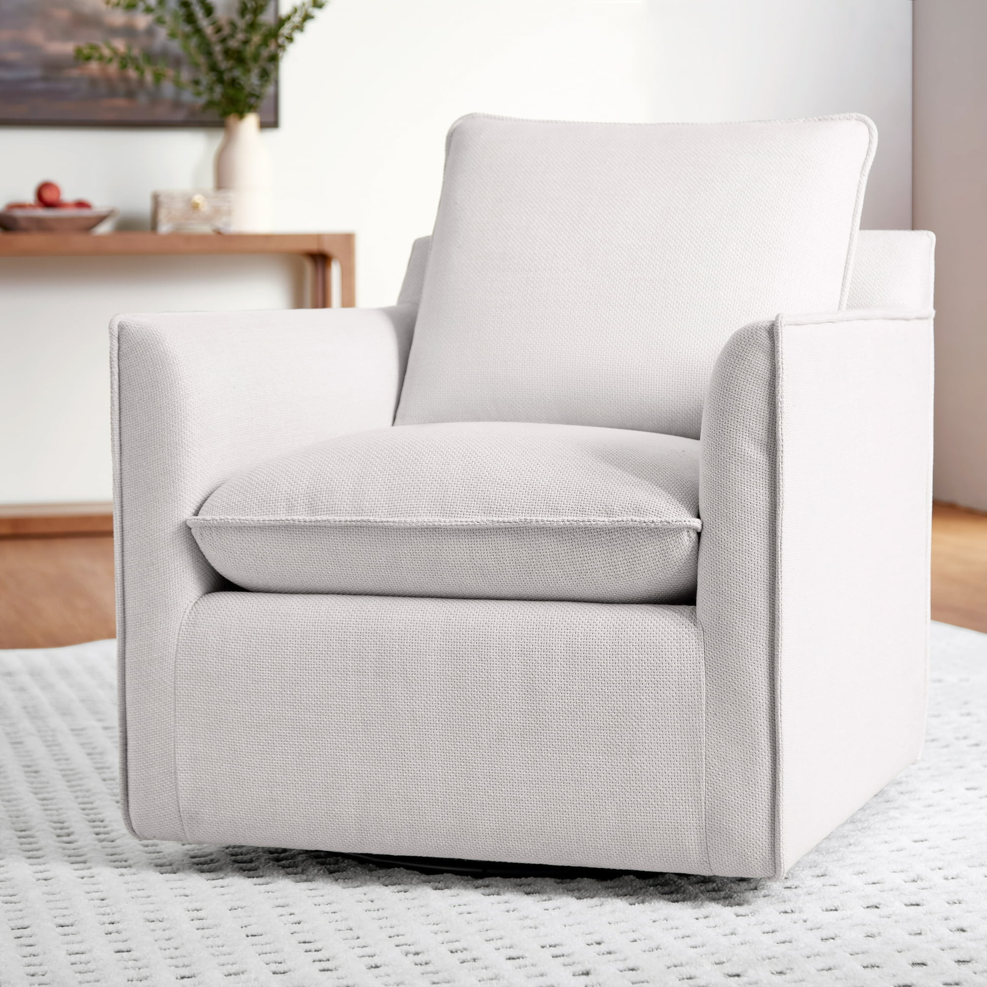 My Texas House Briar Accent Chair, Cream Linen | Walmart (US)