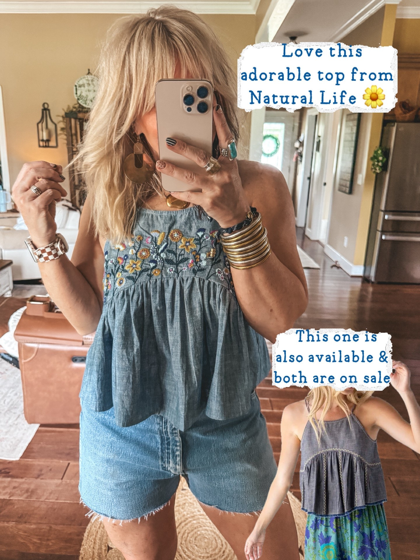 This top is adorable and on sale!! 👏🏼🥰 @Natural Life I’m in a medium.

#LTKOver40