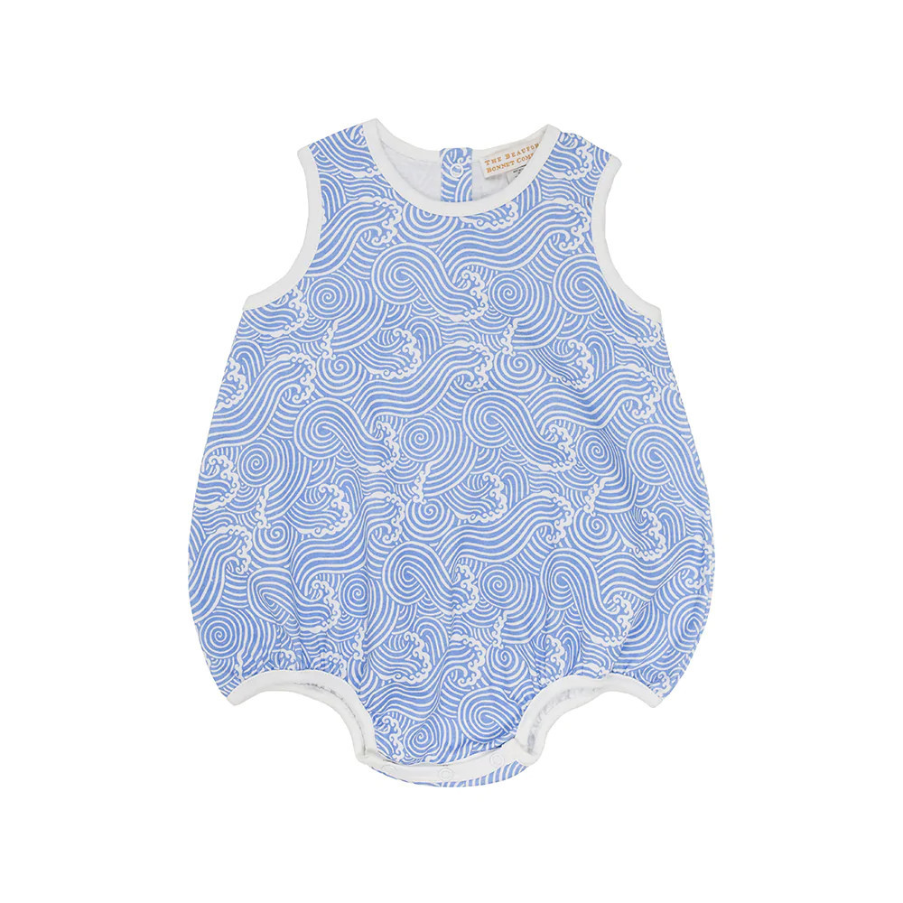 Patton Play Bubble (Unisex) - Wilmington Waves with Worth Avenue White | The Beaufort Bonnet Company