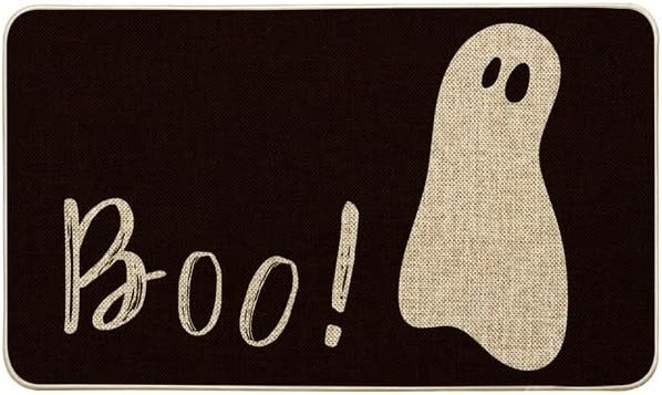 Artoid Mode Ghost Boo Decorative Doormat, Seasonal Fall Halloween Holiday Low-Profile Floor Mat S... | Amazon (US)