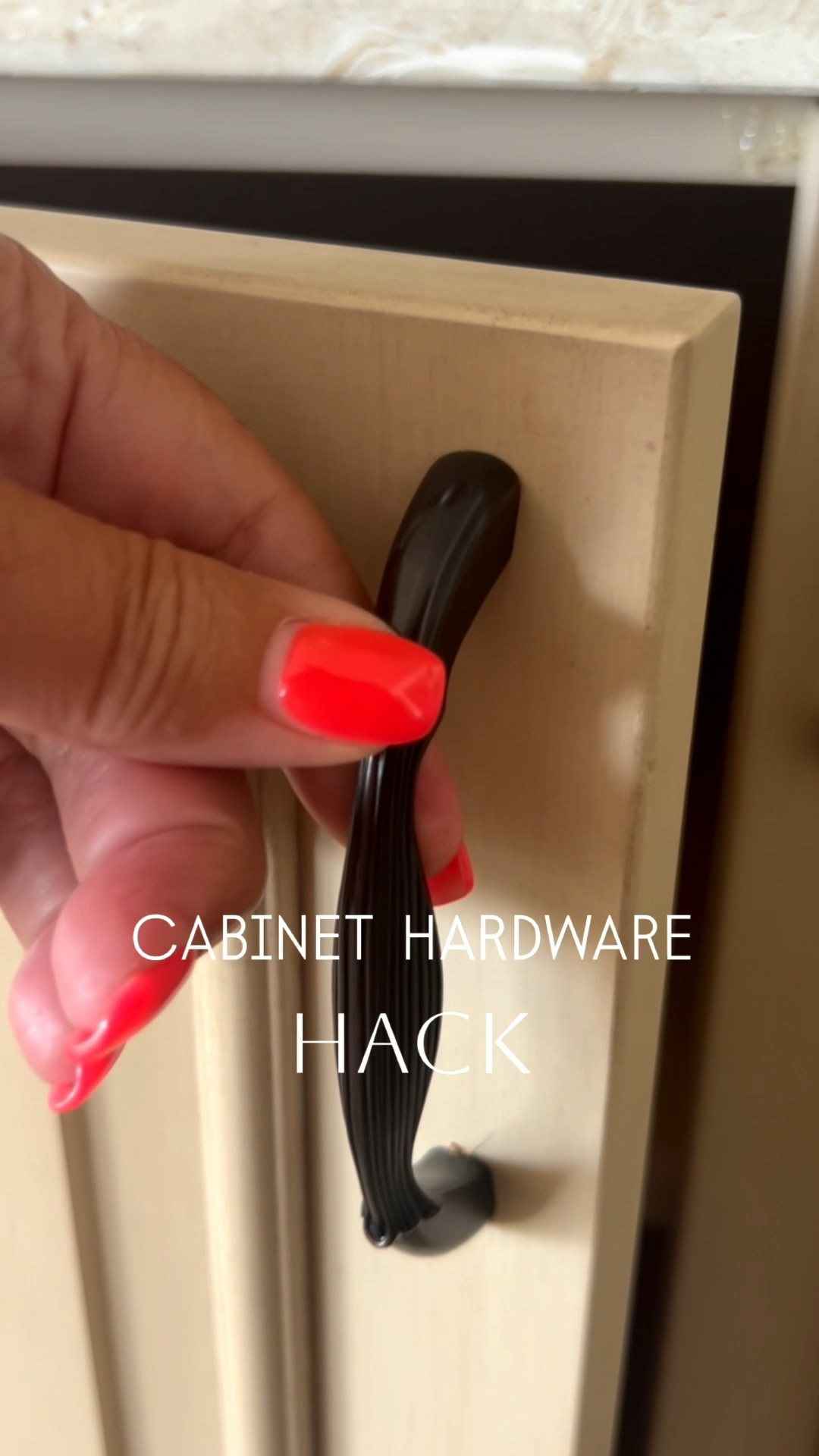 The easiest way to elevate and elongate your cabinet hardware without filling or drilling. 

#LTKdayinmylife #LTKHome
