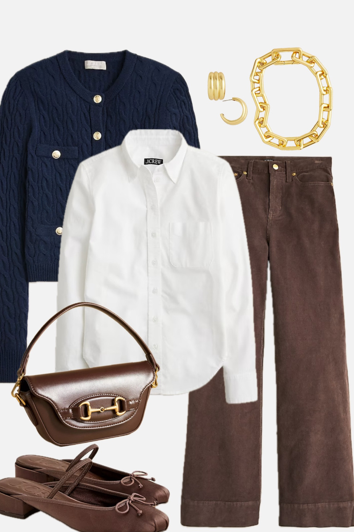 Chocolate brown, suede, corduroy, navy blue - all the markings of a fall outfit. 

fall outfit. Corduroy pants. Brown corduroy pants. Corduroy pants outfit. Ballet flats. Chocolate brown. Chocolate brown purse. Chocolate brown brown shoes. Chocolate brown ballet flats. Navy blue. Navy blue and brown outfit. Navy blue and chocolate brown outfit. work outfit. Office outfit. Business casual outfit.

#LTKWorkwear #LTKFallSale #LTKFindsUnder100
