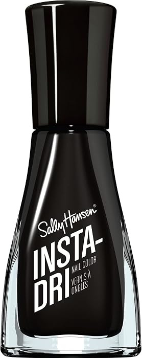 Sally Hansen Insta-Dri, Back to Black, Quick Dry, Long Lasting, Opaque, ShinyBlack Nail Polish | Amazon (US)