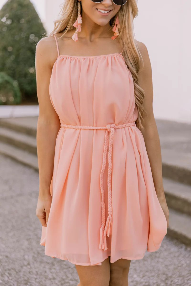 We Make The Call Dress Coral | The Pink Lily Boutique