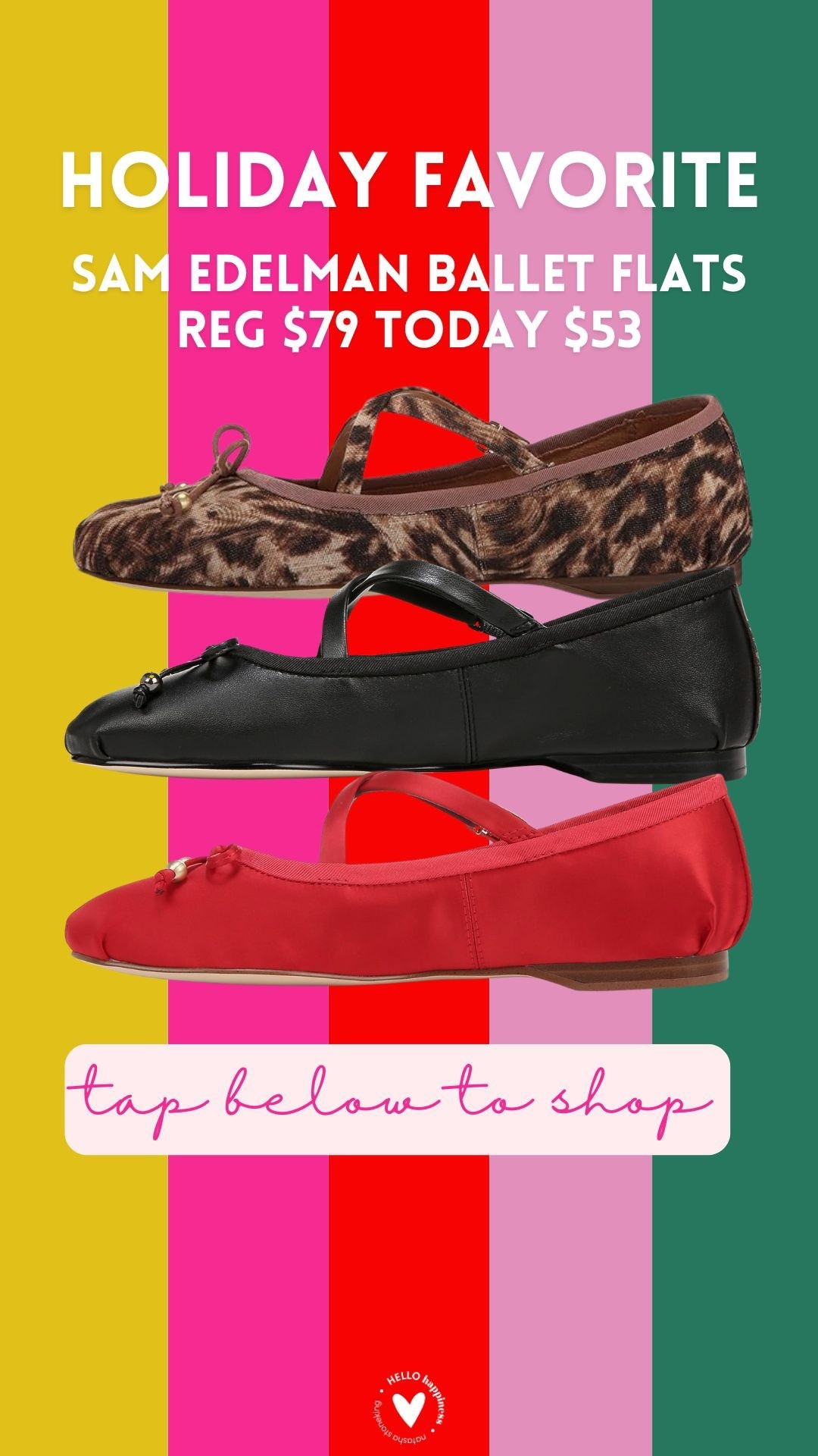 holiday favorite | Sam Edelman ballet flats $53 today 

#LTKGiftGuide #LTKHoliday #LTKSaleAlert