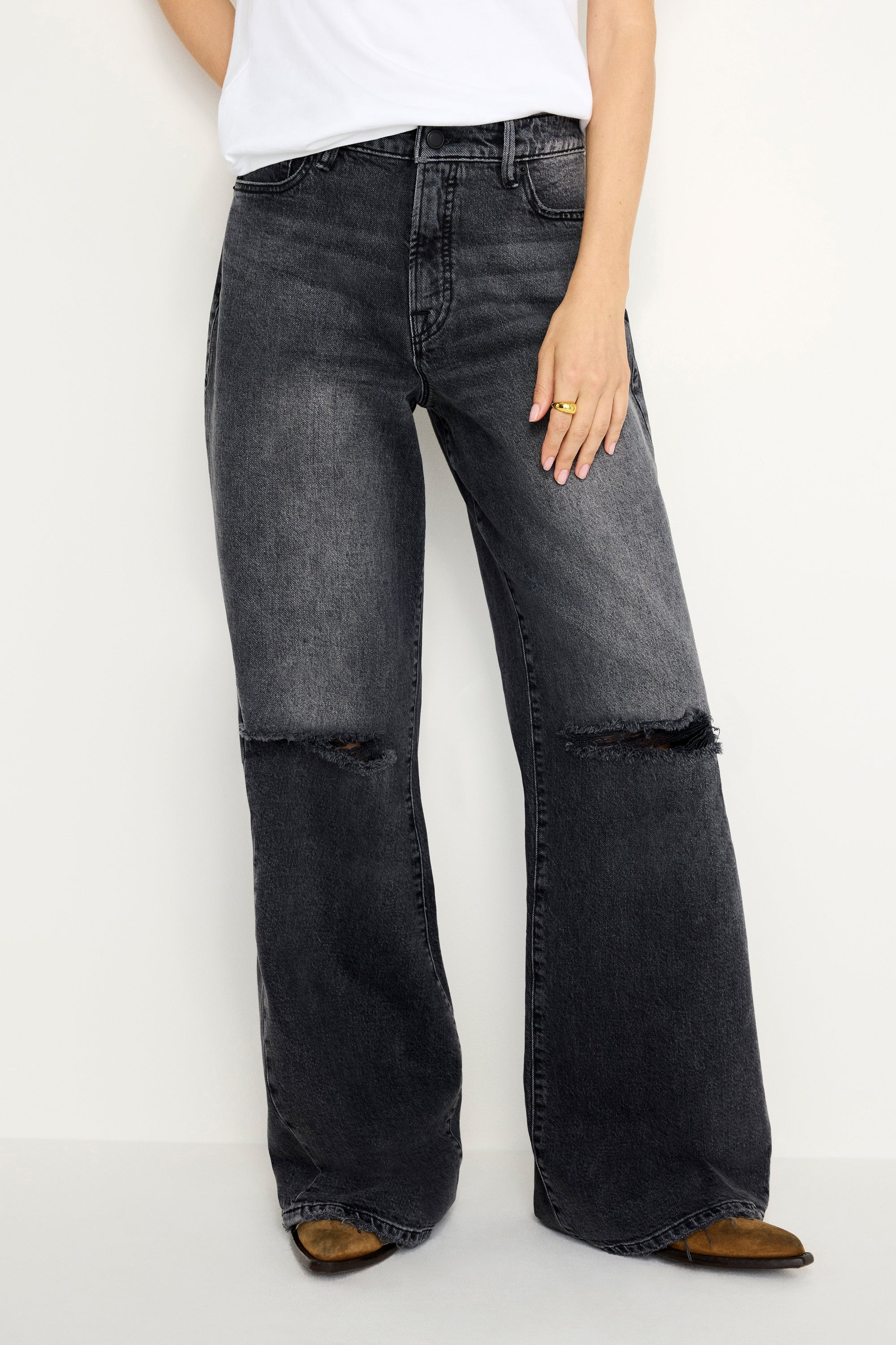 GOOD EASE RELAXED JEANS | BLACK346 - GOOD AMERICAN | Good American