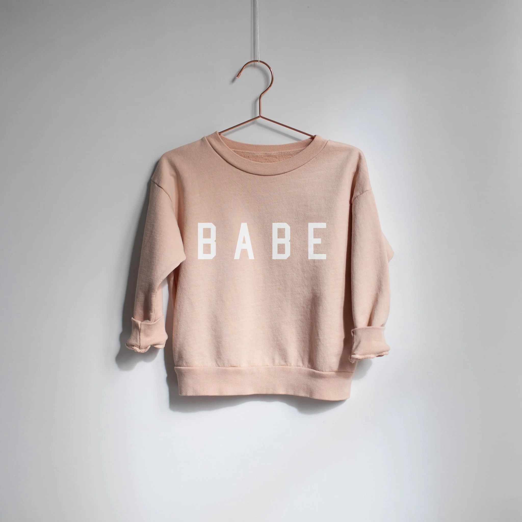 Kids Babe Everyday Sweatshirt in Rose Color | Ford and Wyatt