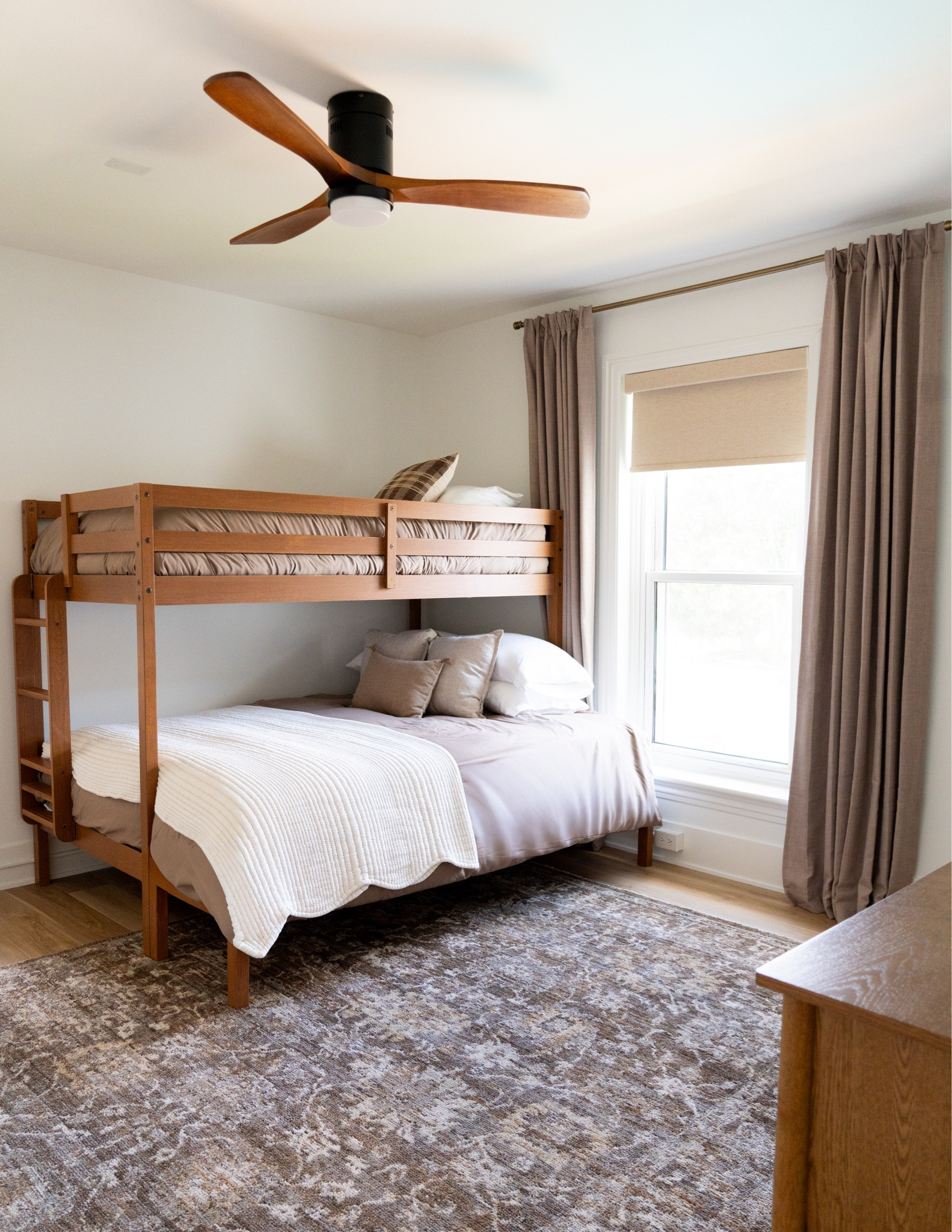 We found the perfect wooden bunk bed for one of our Airbnb rooms - keeping every room modern & neutral has not been hard with all the options Amazon provides for bunk beds - this was our favorite find!

#Amazonhome
#Airbnbhome