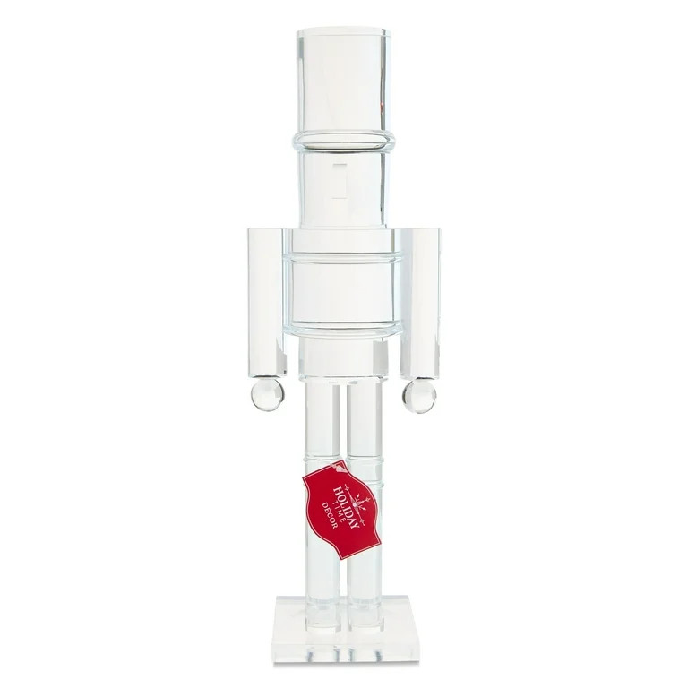 Decorative Nutcracker, Clear, 14", by Holiday Time | Walmart (US)