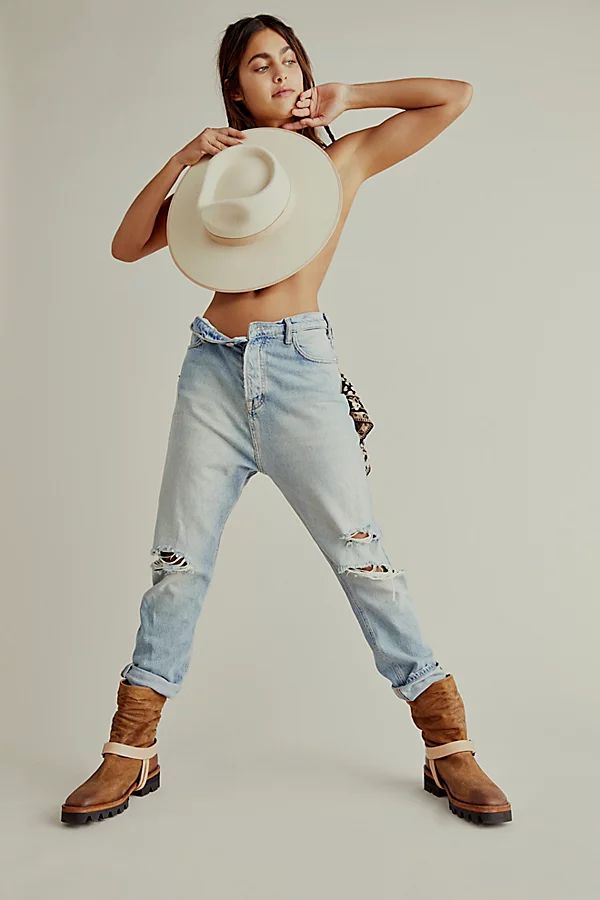 Rancher Felt Hat by Lack of Colour at Free People, Ivory, M | Free People (Global - UK&FR Excluded)
