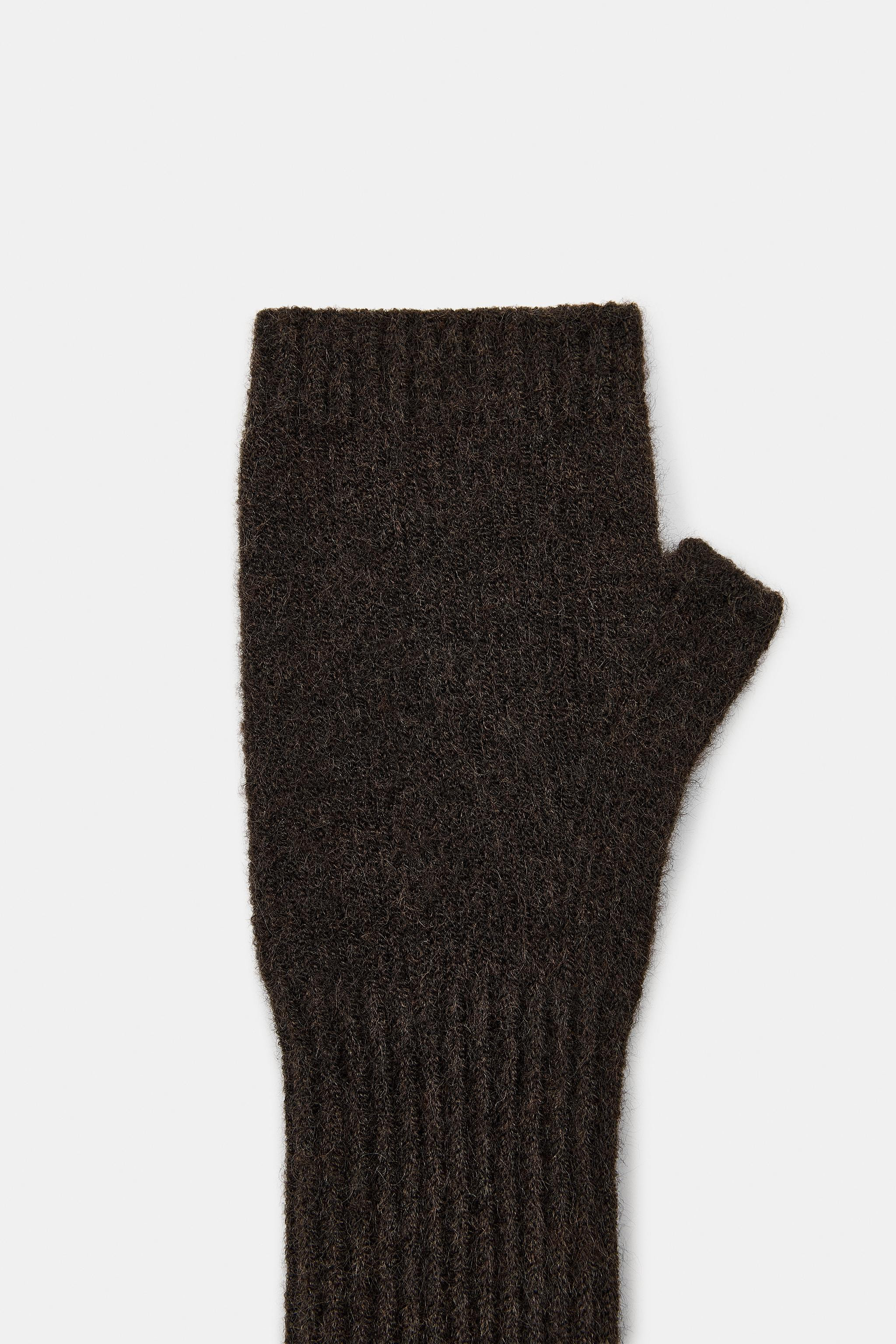 LONG KNIT MITTENS | Zara US