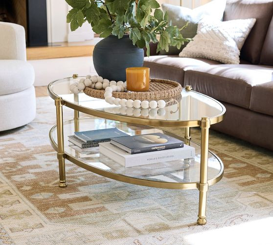 Everson Oval Coffee Table (59") | Pottery Barn (US)