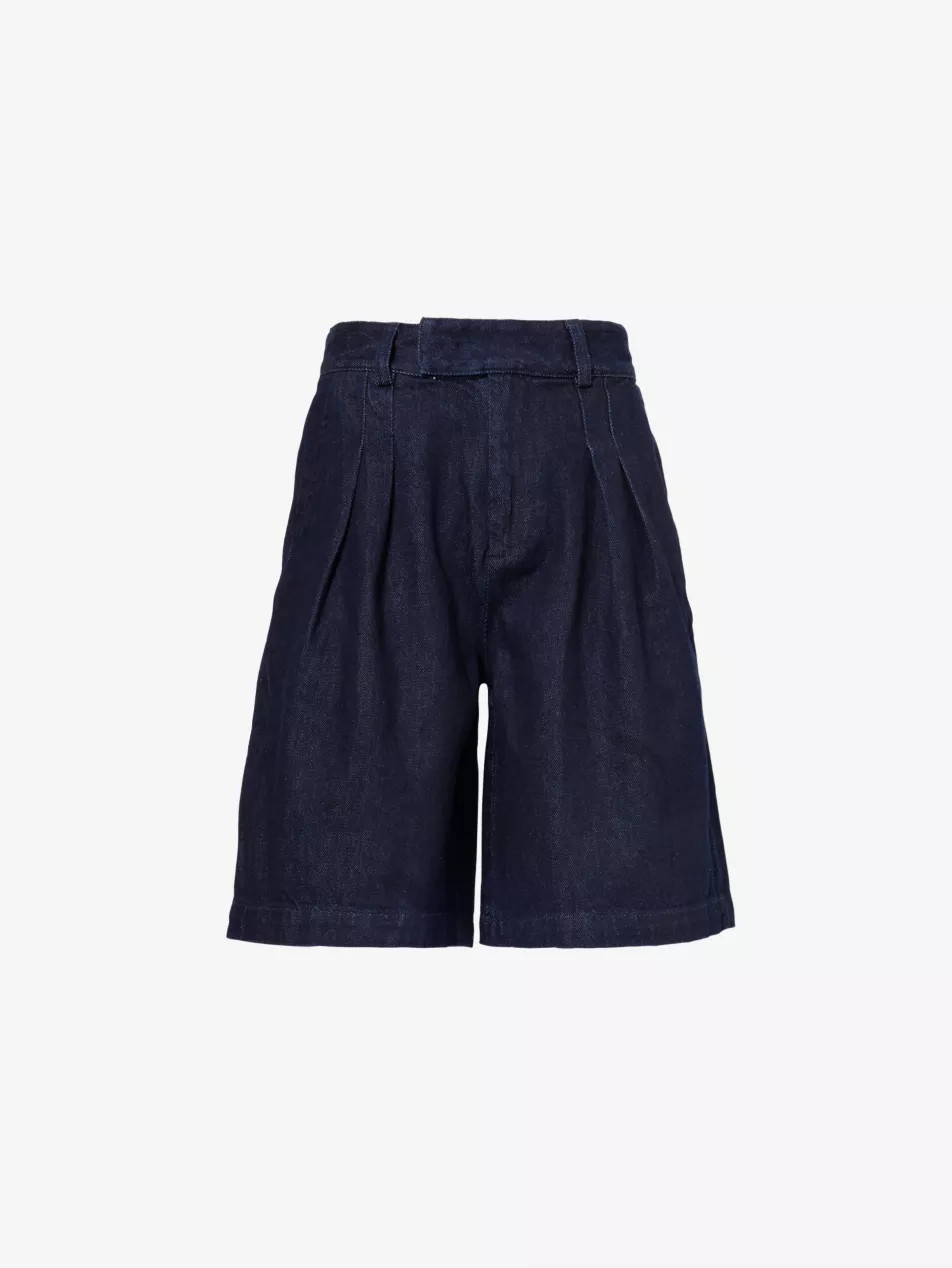 Xavier relaxed-fit high-rise denim shorts | Selfridges