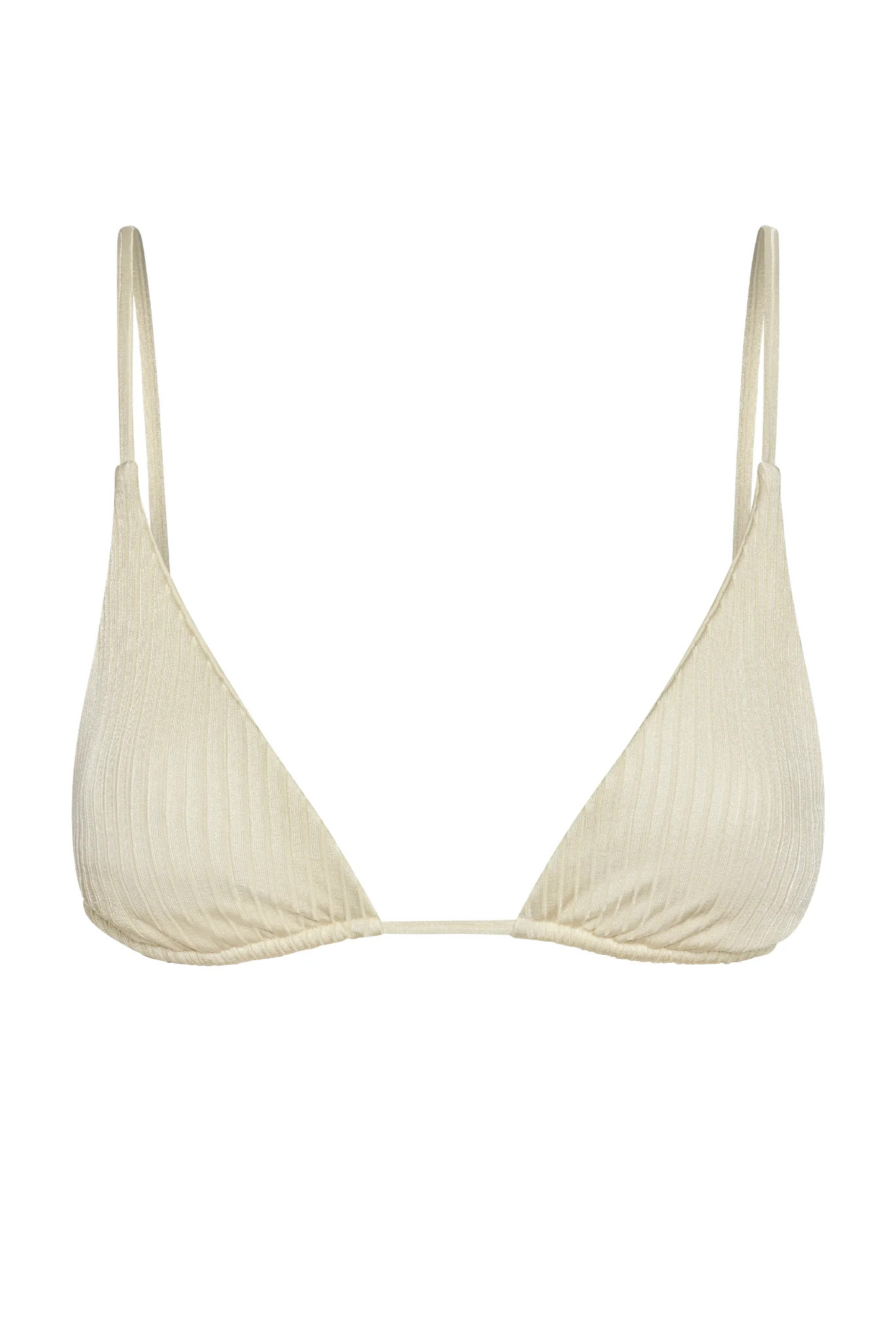 Kauai Top - Ivory Shiny Rib | Monday Swimwear