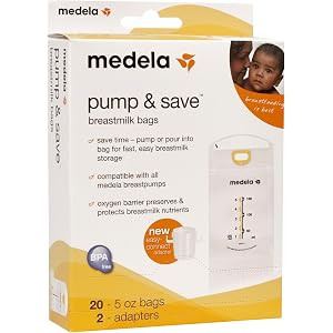 Medela Breast Milk Storage Bags, 100 Count, Ready to Use Breastmilk Bags for Breastfeeding, Self ... | Amazon (US)