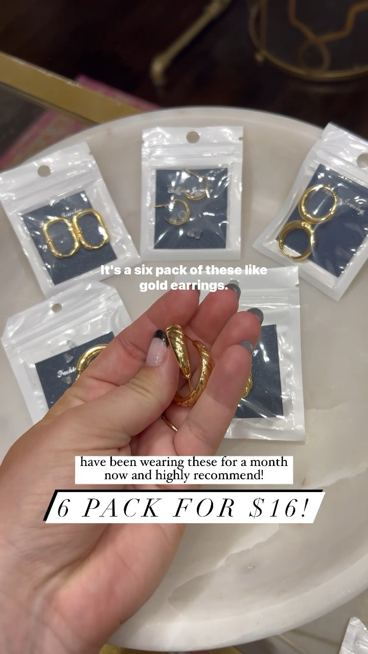 Amazon gold hoop earrings and I highly recommend for this price! 

#LTKsalealert #LTKBacktoSchool #LTKbeauty