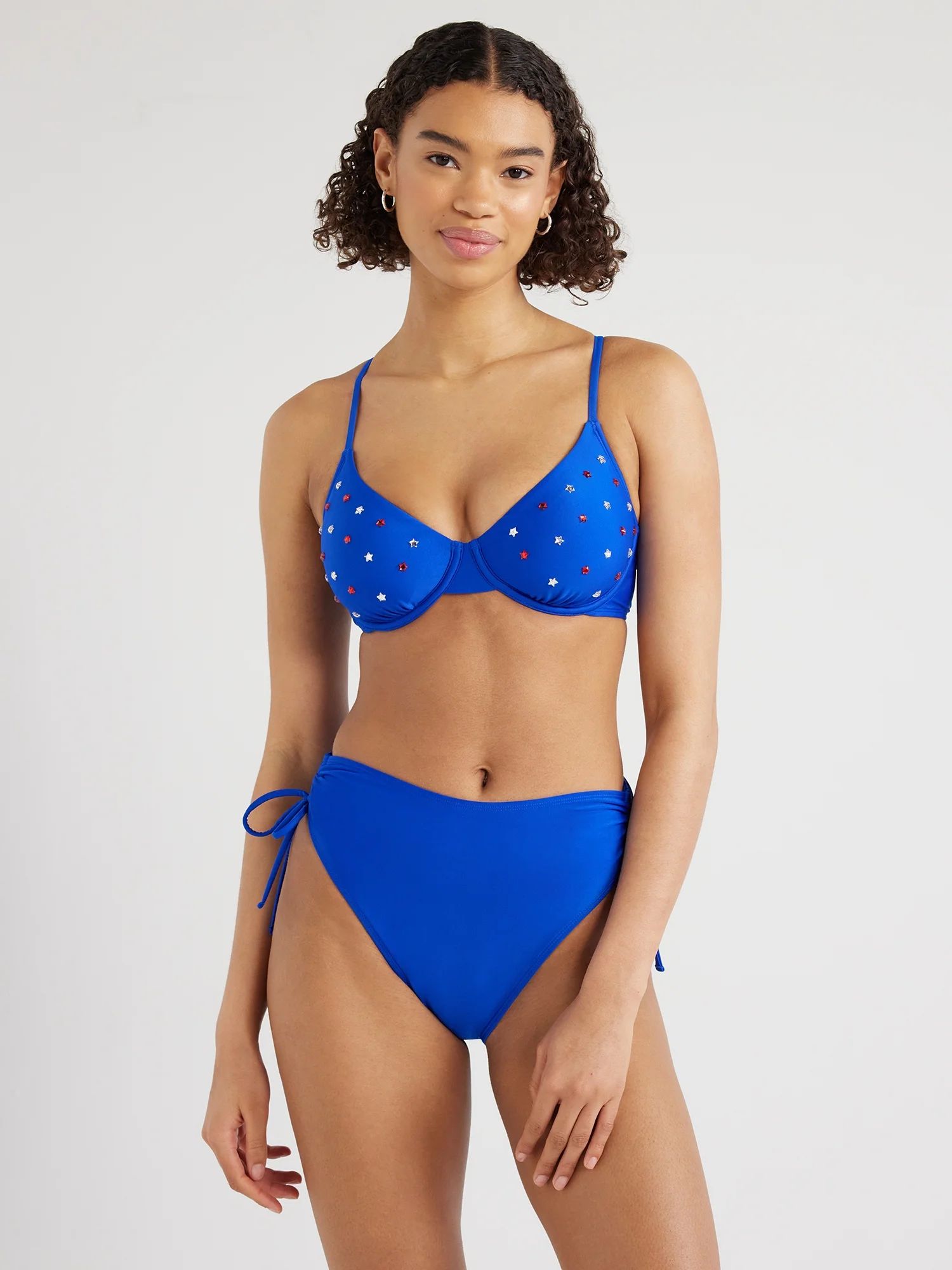 No Boundaries Juniors’ Star Studded Bikini Top, Sizes S-XL | Walmart (US)