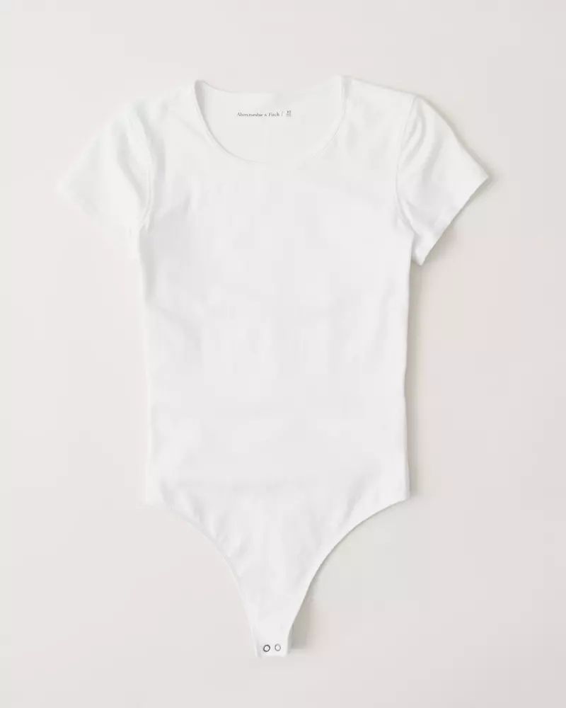 Short-Sleeve Crewneck Bodysuit | Abercrombie & Fitch US & UK