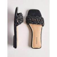 Woven Slide (WW) in Black | Torrid (US & Canada)