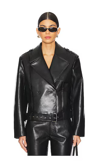 ANINE BING Greer Jacket in Black. - size S | Revolve Clothing (Global)