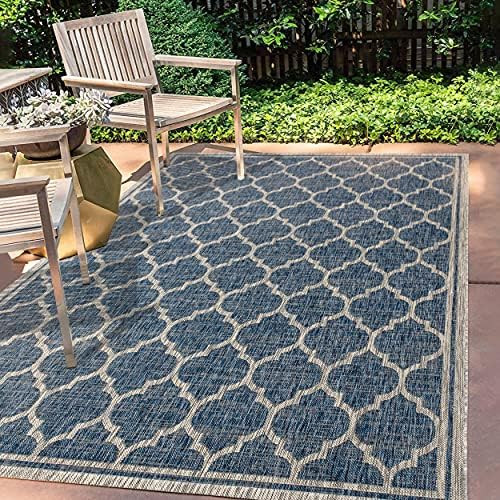 JONATHAN Y SMB109D-5 Trebol Moroccan Trellis Textured Weave Indoor Outdoor Area Rug Bohemian Mode... | Amazon (US)